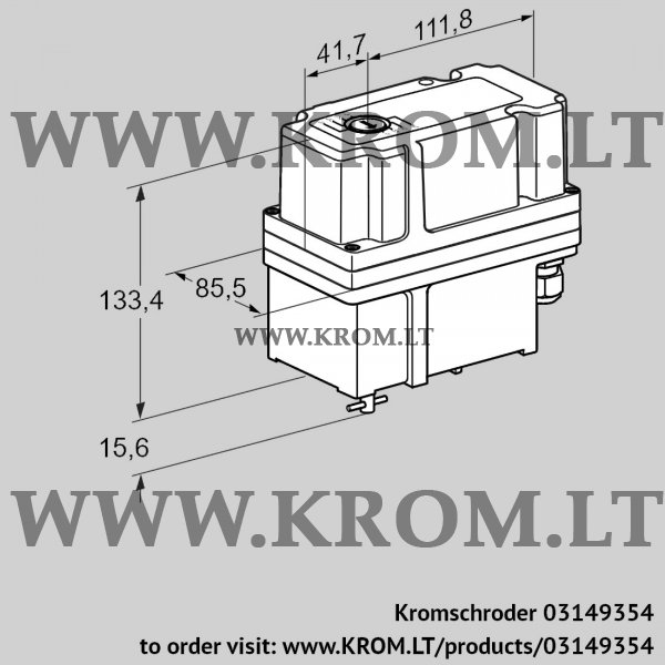 Kromschroder IC 30-60K3TR10, 03149354 actuator, 03149354