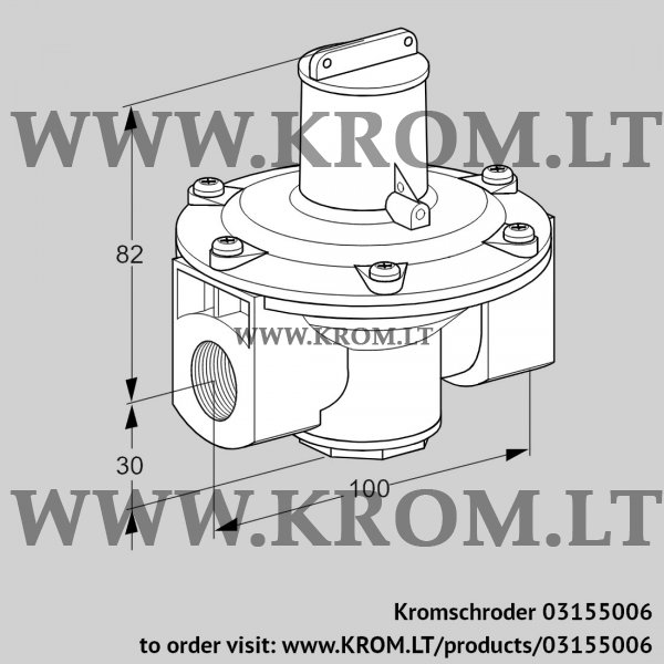 Kromschroder J 78 R 0Z, 03155006 pressure regulator, 03155006