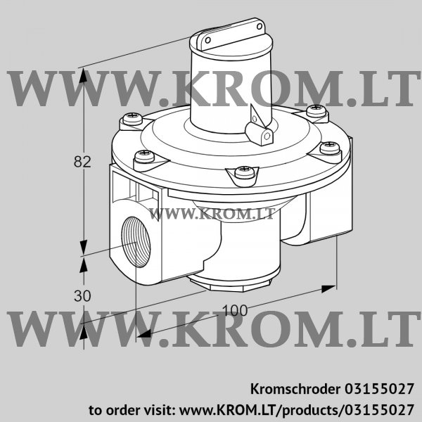 Kromschroder J 78 R 0-L, 03155027 pressure regulator, 03155027