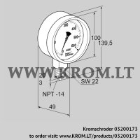 KFM P2,5TNB100 (03200173) pressure gauge