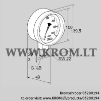 KFM20RU100 (03200194) pressure gauge