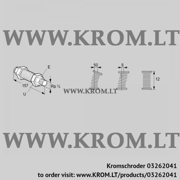 Kromschroder EKO 15RA, 03262041 stainless steel bellows unit, 03262041
