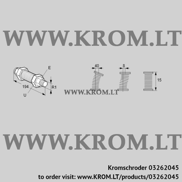 Kromschroder EKO 25RA, 03262045 stainless steel bellows unit, 03262045