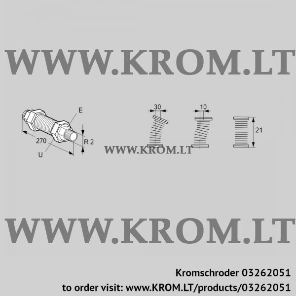 Kromschroder EKO 50RA, 03262051 stainless steel bellows unit, 03262051
