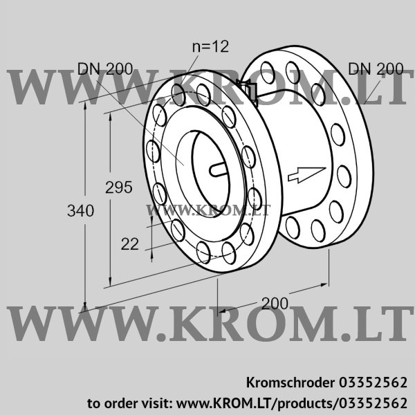 Kromschroder TAS 200FF50M, 03352562 thermal equipment trip, 03352562