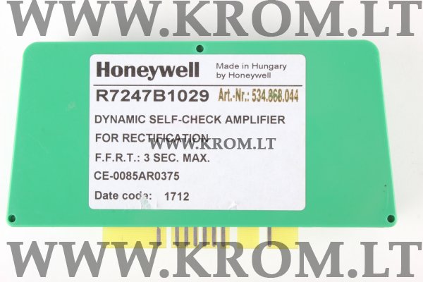 Honeywell R 7247 B 1029 amplifier, R7247B1029