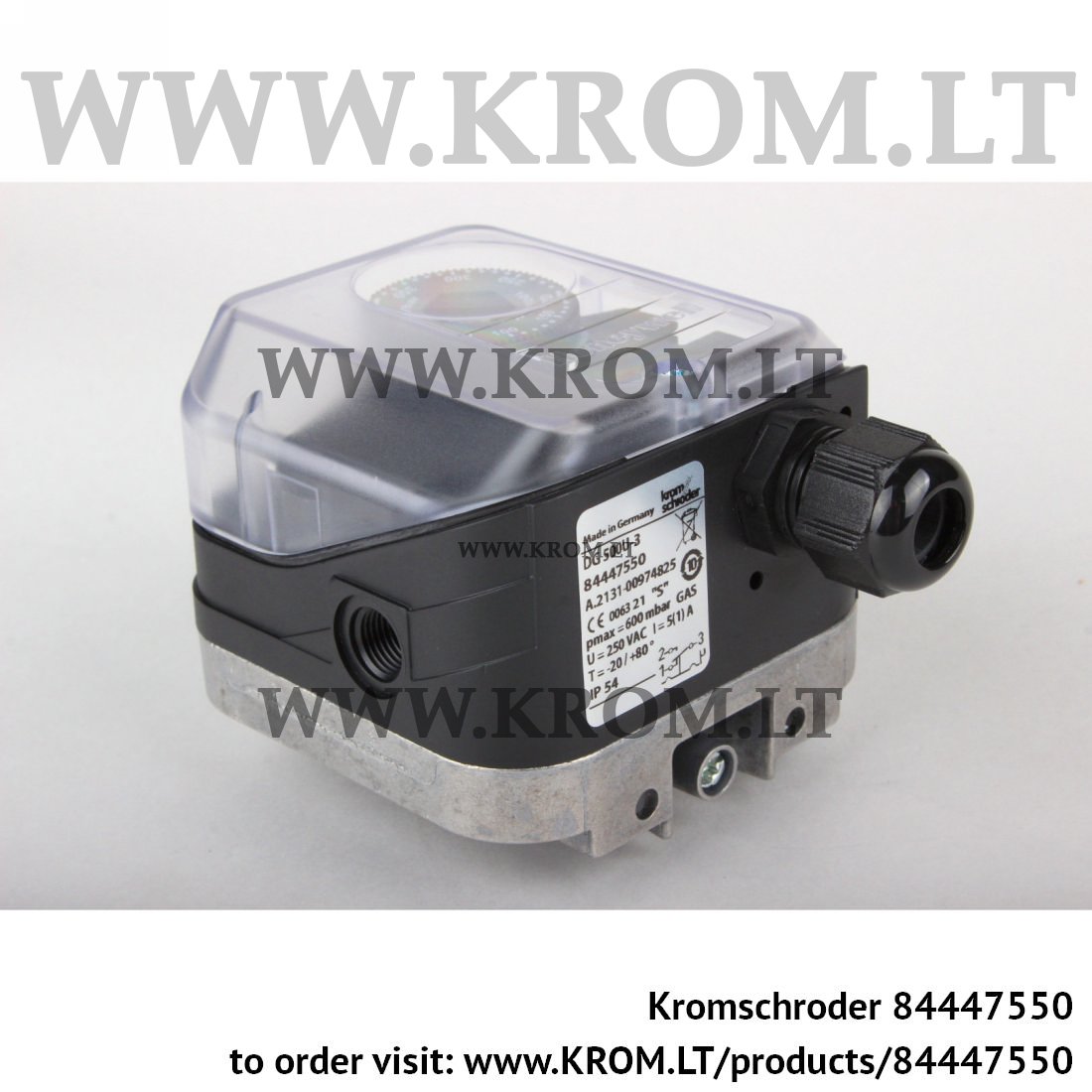 Kromschroder DG 500U-3, 84447550 pressure switch for gas | Online
