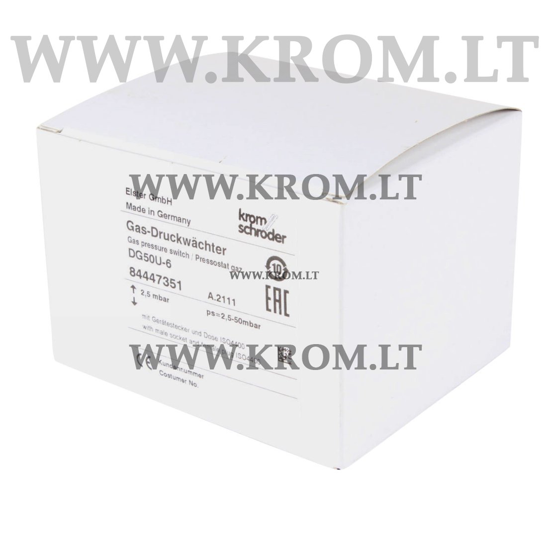 Kromschroder DG 50U-6, 84447351 pressure switch for gas | Online store