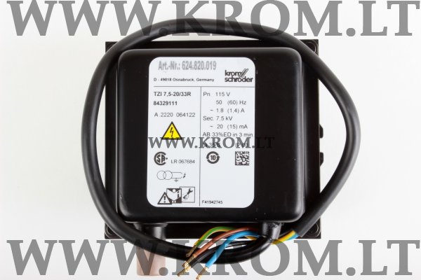 Kromschroder TZI 7,5-20/33R, 84329111 ignition transformer, 84329111