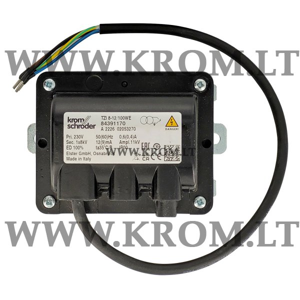 Kromschroder TZI8-12/100WE, 84391170 ignition transformer, 84391170