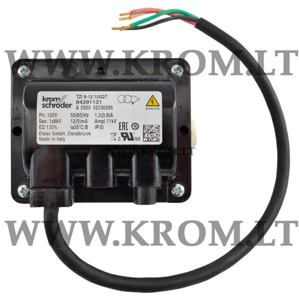 Kromschroder TZI 8-12/100QT, 84391131 ignition transformer, 84391131