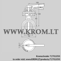 DKR40Z03H350D (72701050) butterfly valve
