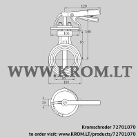 DKR65Z03H350D (72701070) butterfly valve