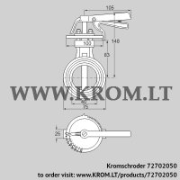 DKR40Z03H100D (72702050) butterfly valve