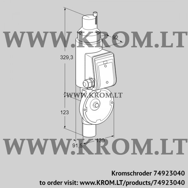 Kromschroder MB 7RW3, 74923040 solenoid actuator, 74923040