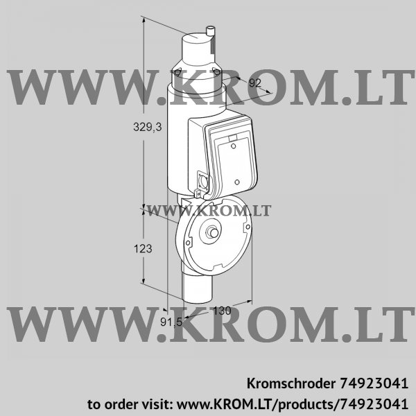 Kromschroder MB 7RW6, 74923041 solenoid actuator, 74923041