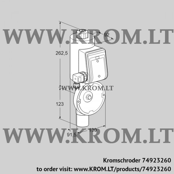 Kromschroder MB 7NW6A, 74923260 solenoid actuator, 74923260