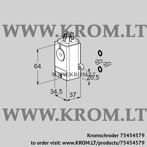 Kromschroder DG 40VC1-5WG /B, 75454579 pressure switch for gas, 75454579