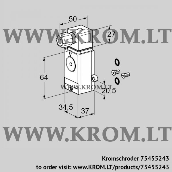Kromschroder DG 40VC1-6W /B, 75455243 pressure switch for gas, 75455243