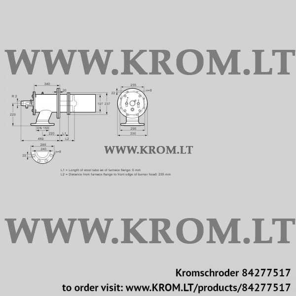Kromschroder ZIC 200HB-0/235-(21)D, 84277517 burner for gas, 84277517