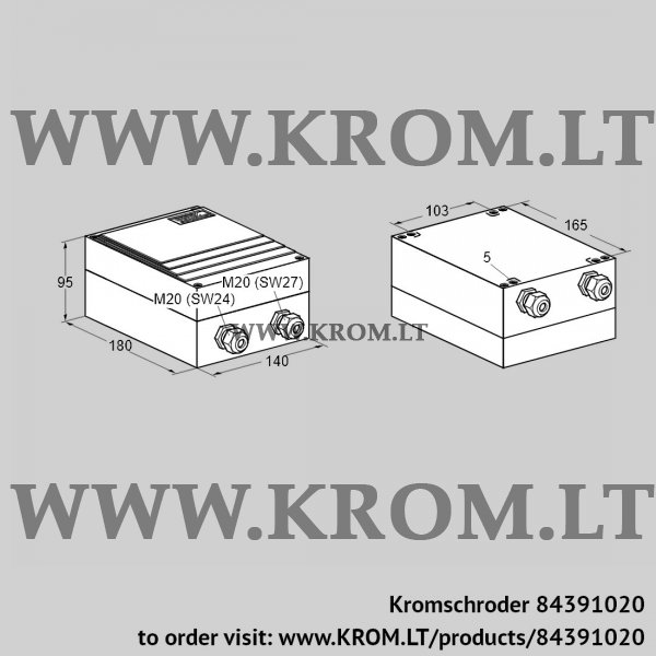 Kromschroder TGI 7,5-20/33W, 84391020 ignition transformer, 84391020