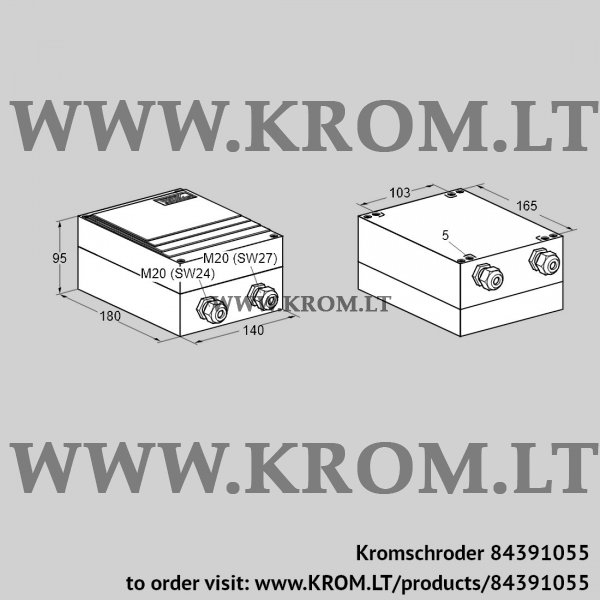 Kromschroder TGI 7,5-12/100R, 84391055 ignition transformer, 84391055