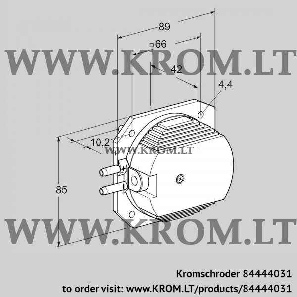 Kromschroder DL 2ETG-1, 84444031 pressure switch for air, 84444031