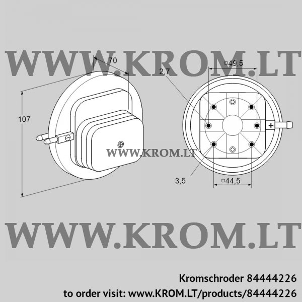 Kromschroder DL 3E-1 30, 84444226 pressure switch for air, 84444226