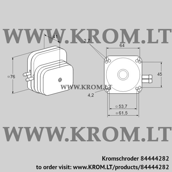 Kromschroder DL 50E-1 32, 84444282 pressure switch for air, 84444282