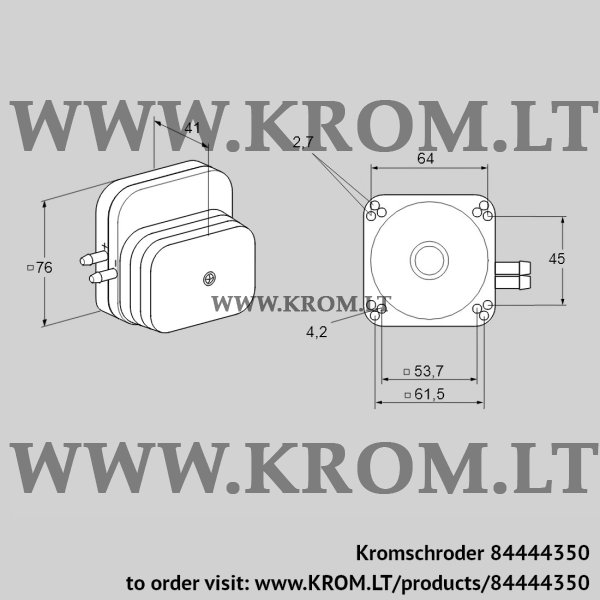 Kromschroder DL 5EG-1, 84444350 pressure switch for air, 84444350