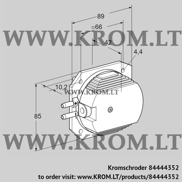 Kromschroder DL 14EG-1, 84444352 pressure switch for air, 84444352