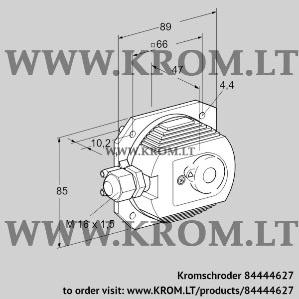 Kromschroder DL 3,3K-3 30, 84444627 pressure switch for air, 84444627