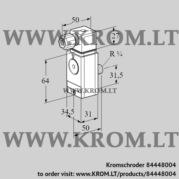 Kromschroder DG 17VC8D-6S32, 84448004 pressure switch for gas, 84448004