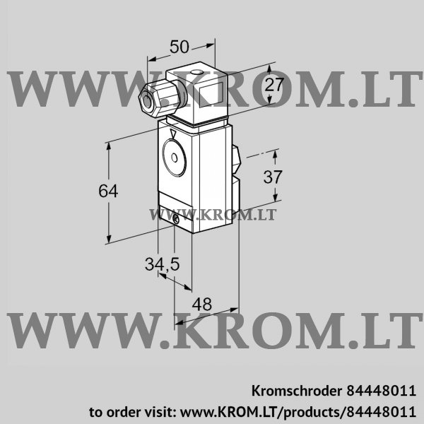 Kromschroder DG 17VC5-6WG, 84448011 pressure switch for gas, 84448011