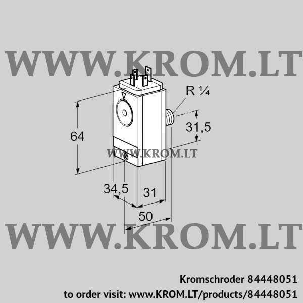 Kromschroder DG 17VC8D-5S, 84448051 pressure switch for gas, 84448051