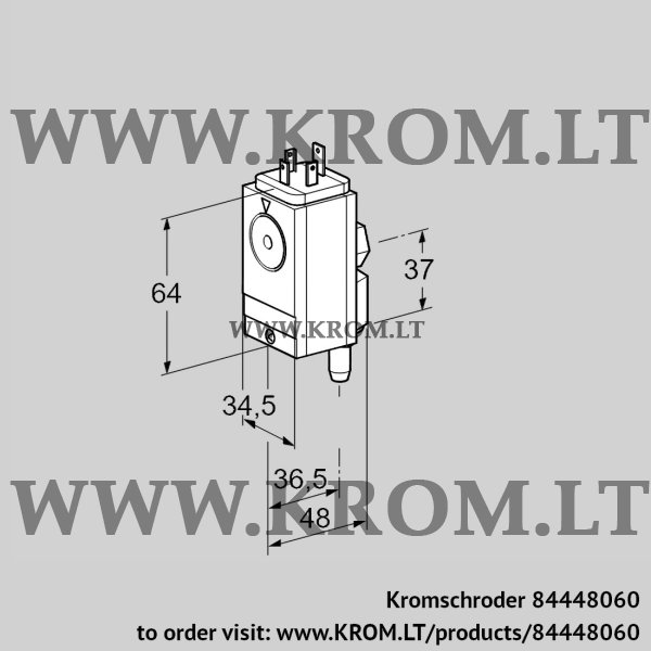 Kromschroder DG 17VC4-5W, 84448060 pressure switch for gas, 84448060