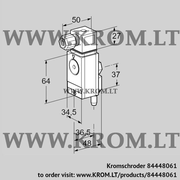 Kromschroder DG 17VC4-6W, 84448061 pressure switch for gas, 84448061