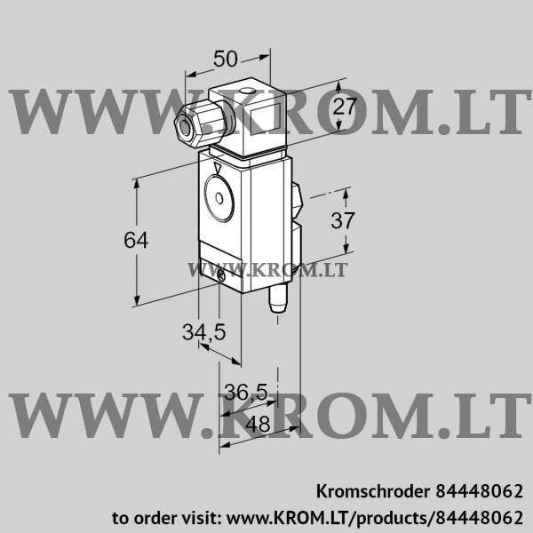 Kromschroder DG 17VC4-6WG, 84448062 pressure switch for gas, 84448062