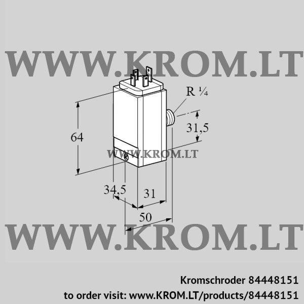 Kromschroder DG 15C8D-5S, 84448151 pressure switch for gas, 84448151