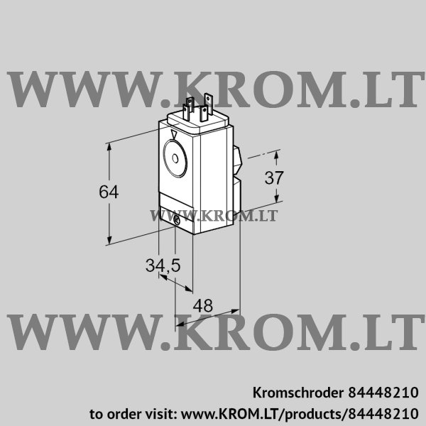 Kromschroder DG 30VC5-5W, 84448210 pressure switch for gas, 84448210