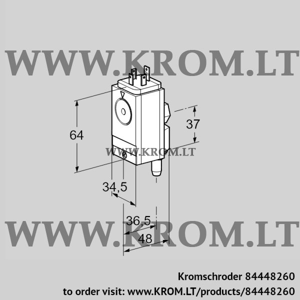 Kromschroder DG 30VC4-5W, 84448260 pressure switch for gas, 84448260