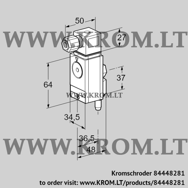 Kromschroder DG 60VC4-6W, 84448281 pressure switch for gas, 84448281