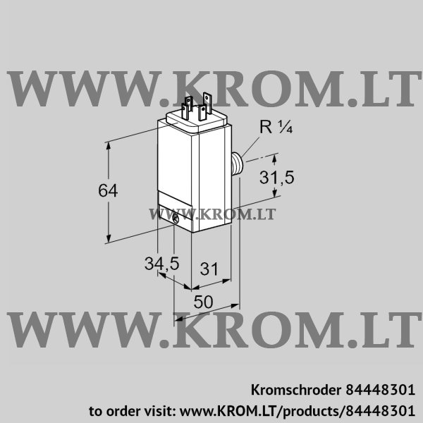 Kromschroder DG 35C6D-5S, 84448301 pressure switch for gas, 84448301