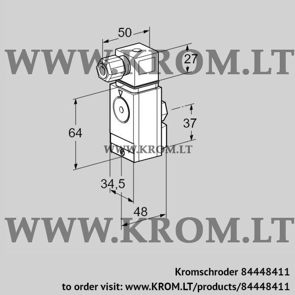 Kromschroder DG 110VC5-6WG, 84448411 pressure switch for gas, 84448411