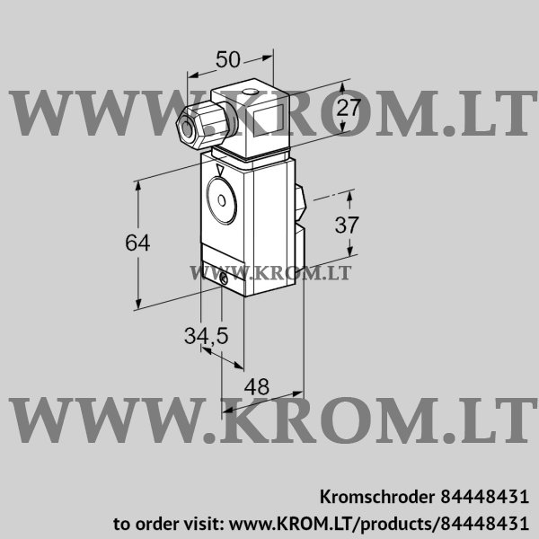 Kromschroder DG 150VC5-6WG, 84448431 pressure switch for gas, 84448431