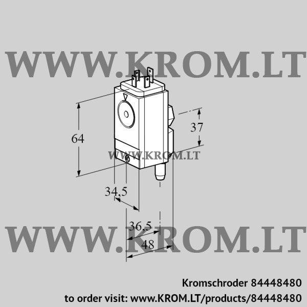 Kromschroder DG 150VC4-5W, 84448480 pressure switch for gas, 84448480