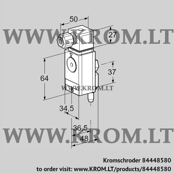 Kromschroder DG 500VC4-6W, 84448580 pressure switch for gas, 84448580