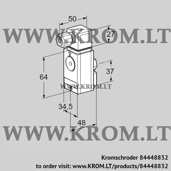 Kromschroder DG 40VC5-6WG, 84448832 pressure switch for gas, 84448832