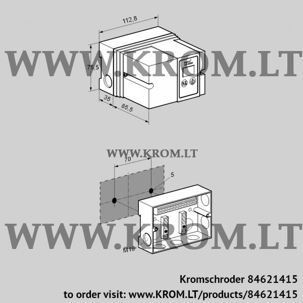 Kromschroder IFD 258-3/1QI, 84621415 burner control unit, 84621415