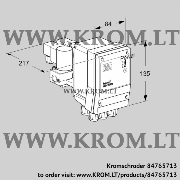 Kromschroder TC 3R05Q/Q, 84765713 tightness control, 84765713